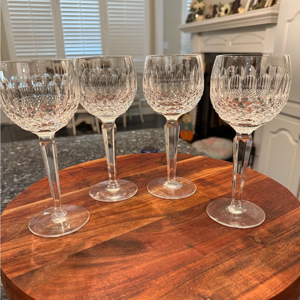 Waterford Crystal Stemware COLLEEN Hock Wine Glasses - Set of Four Vintage - Picture 9 of 15